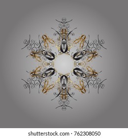 Vector illustration. Snowflake background. Vector christmas abstract colorful background with falling snowflake.