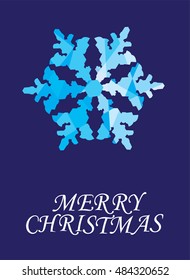 vector illustration of snowflake Christmas and New Years background