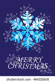 vector illustration of snowflake Christmas and New Years background