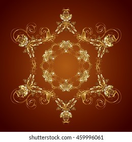 Vector illustration. Snowflake vector icon background color. Xmas frost snow flake isolated silhouette symbol. Weather illustration ice collection. Winter christmas snow flat crystal element.