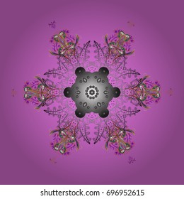 Vector illustration. Snowflake vector icon colorful background color. Weather illustration ice collection. Xmas frost snow flake isolated silhouette symbol. Winter christmas snow flat crystal element.
