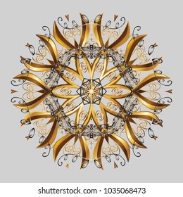 Vector illustration. Snowflake icon, isolated. Vector winter snowflakes on colorful background. Vector snowflake icon. Flat design.
