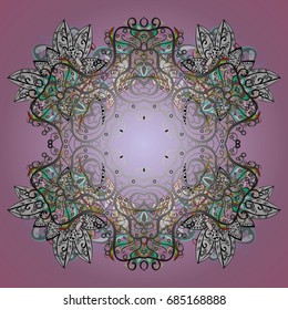 Vector illustration. Snowflake Vector illustration. Snowflake Icon. Snowflake isolated on colored background.
