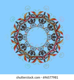 Vector illustration. Snowflake icon, isolated. 