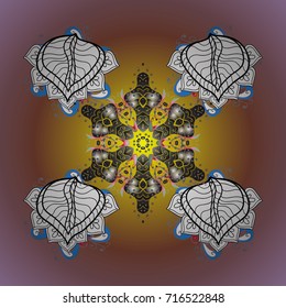 Vector illustration. Snowflake Vector illustration. Snowflake Icon. Snowflake isolated on background.