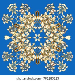 Vector illustration. Snowflake icon, isolated. Vector winter snowflakes on colorful background. Vector snowflake icon. Flat design.