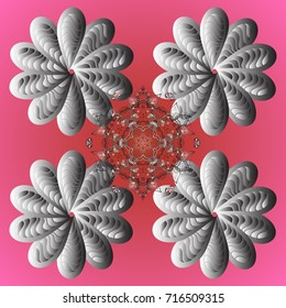 Vector illustration. Snowflake isolated on colored background. Snowflake Vector illustration. Snowflake Icon.