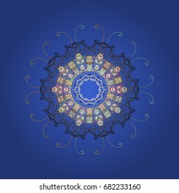 Vector illustration. Snowflakes. Background. Christmas cute background with snowflakes abstract background. Holiday design for Christmas and New Year fashion prints.