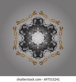 Vector illustration. Snowflakes. Background. Christmas pattern with snowflakes abstract background. Holiday design for Christmas and New Year fashion prints.