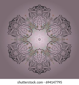 Vector illustration. Snowflakes. Christmas cute background with snowflakes abstract background. Holiday design for Christmas and New Year fashion prints. Background.