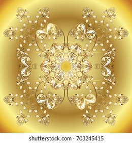 Vector illustration. Snowflakes. Christmas pattern with snowflakes abstract background. Holiday design for Christmas and New Year fashion prints. Background.