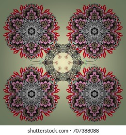 Vector illustration. Snowflakes collection. Fine winter ornament. Isolated of vector snowflakes.