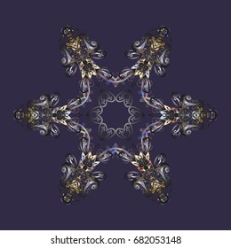 Vector illustration. Snowflakes. Vector illustration. Holiday design for Christmas and New Year fashion prints. Background. Christmas background with snowflakes abstract background.