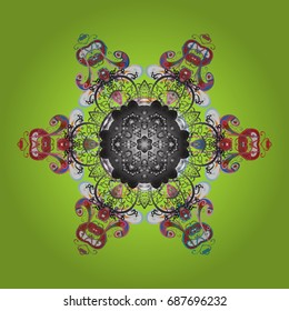 Vector illustration. Snowflakes. Holiday design for Christmas and New Year fashion prints. Background. Christmas pattern with snowflakes abstract background.