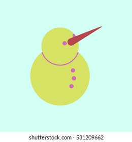 Vector illustration of Snowman