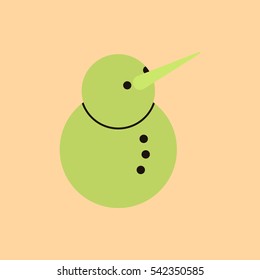 Vector illustration of Snowman