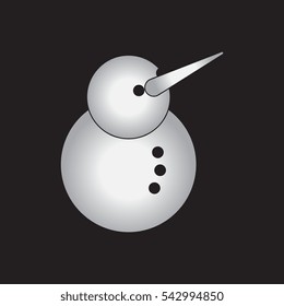 Vector illustration of Snowman