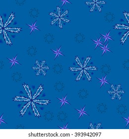 vector illustration snowy winter background
