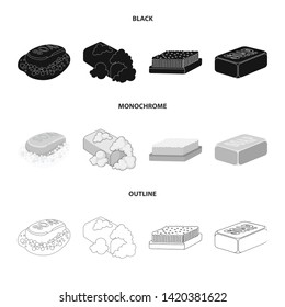 Vector illustration of soap and bathroom icon. Collection of soap and packaging stock symbol for web.