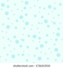 Vector illustration: soap bubbles seamless pattern. Texture for wallpapers, fabrics, prints and sites.