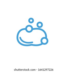 Vector illustration, soap icon. Line design template