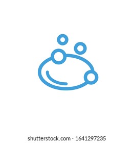 Vector illustration, soap icon. Line design template