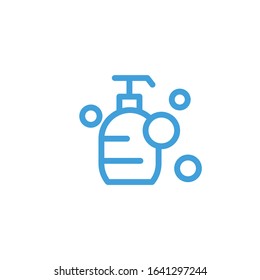 Vector illustration, soap icon. Line design template