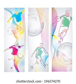 Vector illustration of  soccer  background