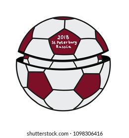 vector illustration of a soccer ball