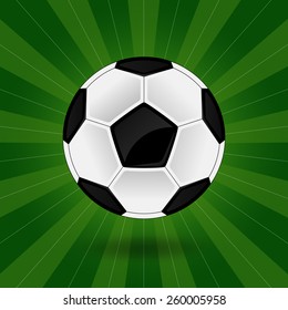 vector illustration of a soccer ball