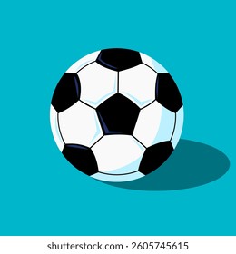 A vector illustration of a soccer ball