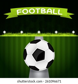 vector illustration of a soccer ball