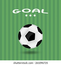 vector illustration of a soccer ball