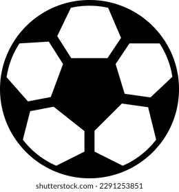 Vector illustration of a soccer ball icon. Sport and recreation.