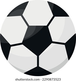 Vector illustration of a soccer ball. Soccer match. Sports competition.
