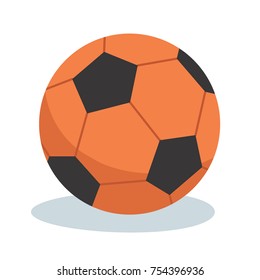 vector illustration of a soccer ball - shadow on separate layer