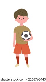 Ilustración vectorial de un futbolista.