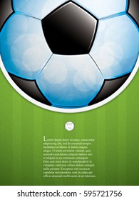 Vector illustration of soccer brochure