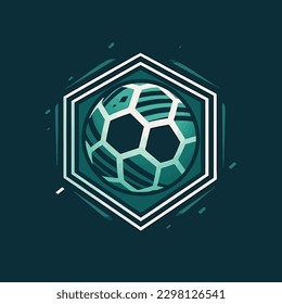 Vector Illustration of Soccer Emblem logo