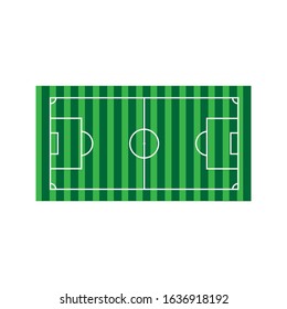 Vector illustration of a soccer field