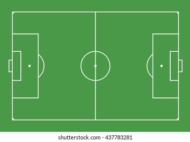 vector illustration of soccer field or football field.
