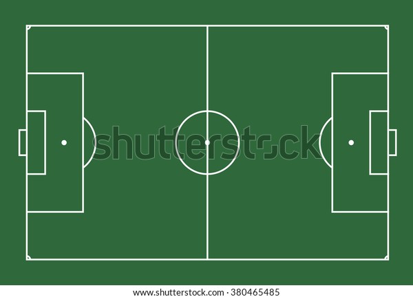 Vektorgrafik Von Fussballfeld Oder Fussballfeld Stock Vektorgrafik Lizenzfrei