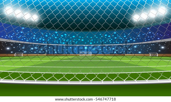 Vector Illustration Soccer Field Goal Posts Stock Vector Royalty Free Vector Illustration Soccer Field Goal Posts Stock Vector Royalty Free