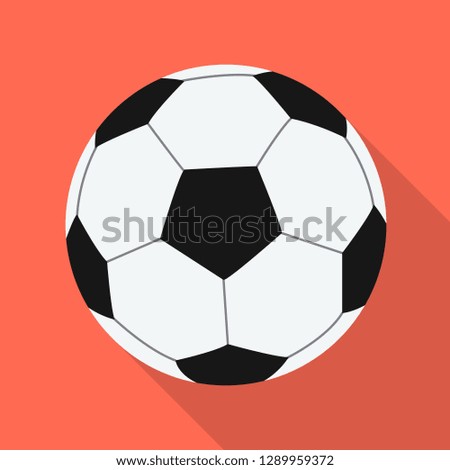 Vector illustration of soccer and gear icon. Collection of soccer and tournament stock symbol for web.