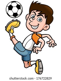 Vector illustration of Soccer player
