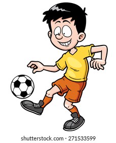 Vector illustration of Soccer player