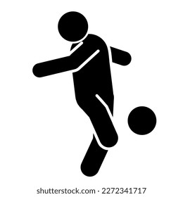 vector illustration of soccer players silhouette 