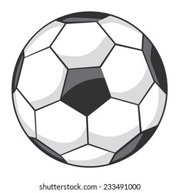 Vector illustration of a soccer, soccer-ball