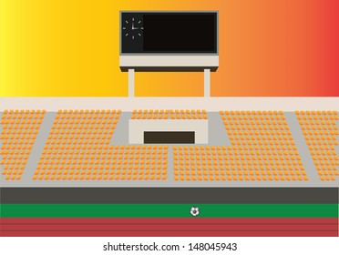 Vector Illustration of Soccer Stadium
