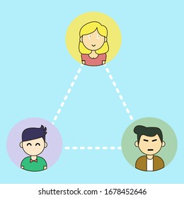 vector illustration of social distancing concept. Keep distance sign. Coronavirus epidemic protective equipment. Preventive measures. Steps to protect yourself. Keep the 1 meter distance.